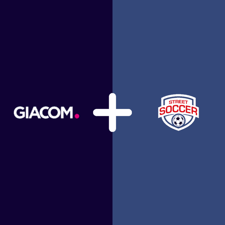 Giacom and Street Soccer Foundation logos